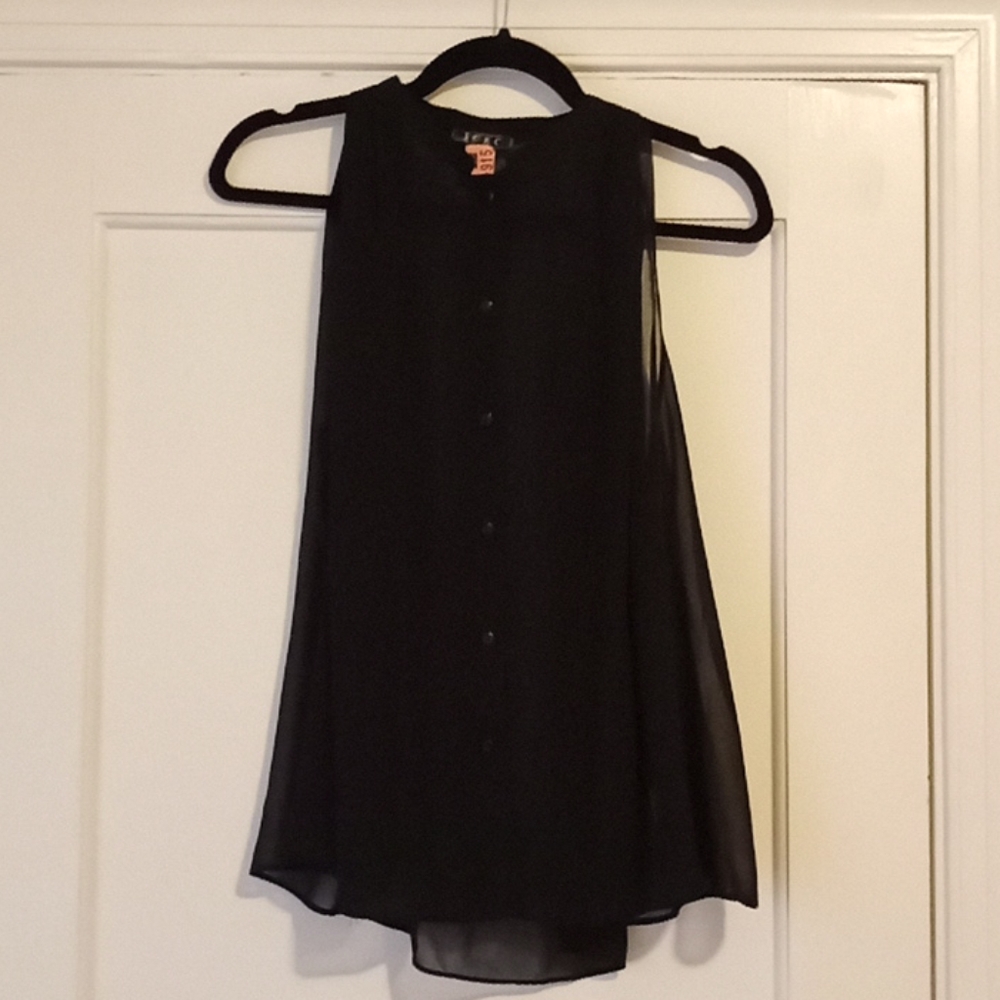 TCEC sheer sleeveless blouse